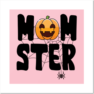 Mom-ster Pumpkin Posters and Art